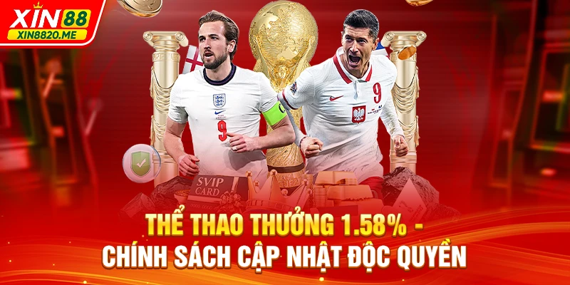Thể Thao Thưởng 1.58% - Chính Sách Cập Nhật Độc Quyền